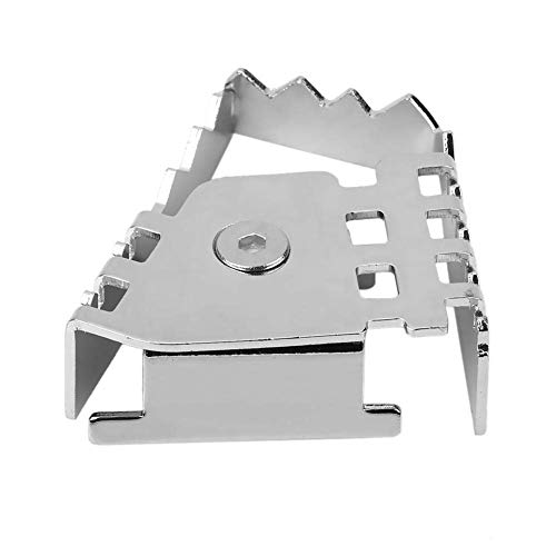 KIMISS Motorcycle Brake Pedal Enlarge Extension, Rear Foot Brake Lever Pedal Enlarge Extension Pad Extender for F800GS F700GS F650GS(Electroplating)