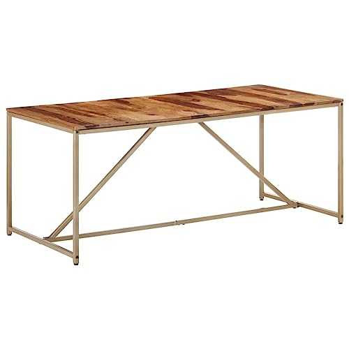 Genérico Mesa de Comedor Madera Maciza 180x90x76 cm,Mesas de Cocina y de comedor-286335