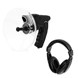 LKHDONG Richtmikrofon Abhörgerät 200m mit Kopfhörer, Parabolmikrofon 8X Vergrößerung Fernglas, Klangverstärker für Outdoor Vogelbeobachtung