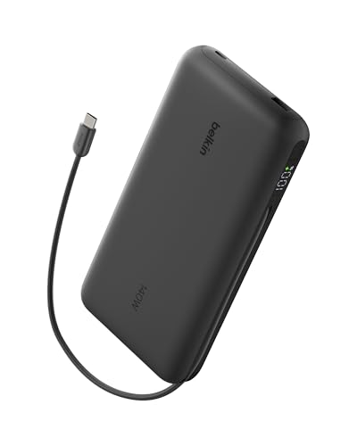 Belkin UltraCharge Pro Power Bank 25000mAh, Rapido, per Laptop - Nero