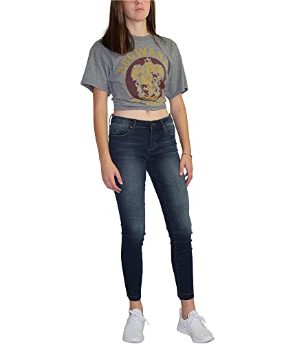 Articles of Society Womens Super-Soft Released Hem Cropped Jeans, Blue, 242