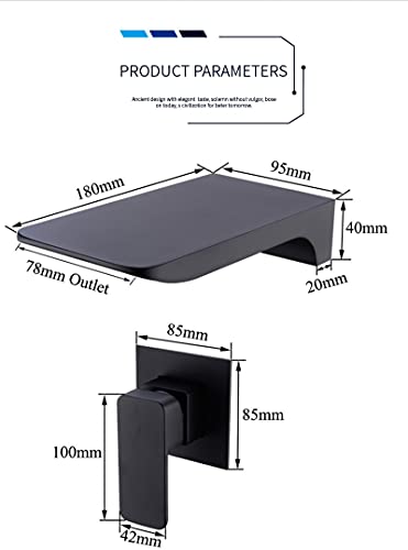 Mitigeur de lavabo cascade double trou commande précise levier unique - 2