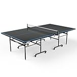 JOOLA Tavolo da ping pong professionale per esterni, J100A, in alluminio, resistente alle intemperie, pieghevole, 274 x 152,5 x 76 cm, colore: antracite/blu