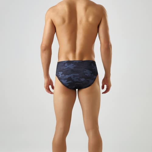Onvous Men\'s Swimsuit Briefs | Swimming Briefs for Training and Bathing | Quick Dry, Chlorine Resistant, UPF, Durable (Stealth, 34) - Thumbnail 4