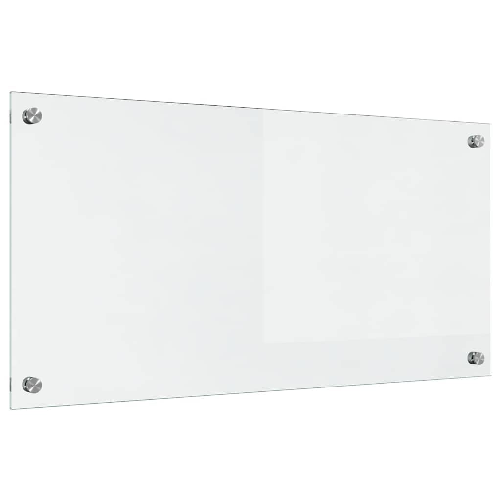 Vidaxl Kitchen Backsplash Transparent 80 X 40 Cm Tempered Glass
