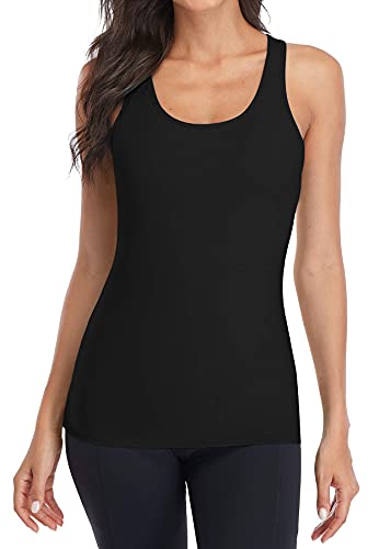 Beautyin Women'S Tank Tops 2-Pack Soft Layering Wide Shoulder Straps For Leisure thumb #2