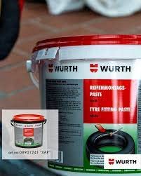 WÜRTH Reifenmontagepaste Gleitmittel 5kg schwarz