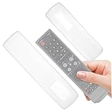 TOBBOMEY 3 Piezas Fundas de Silicona Transparentes para Mandos TV y Aire Acondicionado de Flexibles Lavables y Protectoras contra Polvo y Suciedad