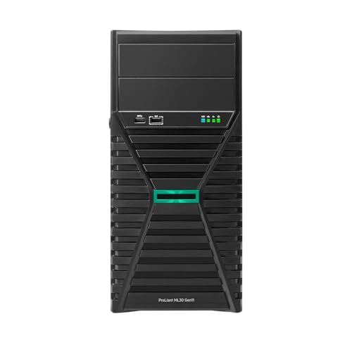 Image of Hewlett Packard Enterprise ProLiant ML30 Gen11 Tower Server with Intel Xeon 6325P, 32GB DDR5, 2x960GB SSD, MR216i-p RAID, 8SFF Bays, Dual 500W PSU (P86726-005)