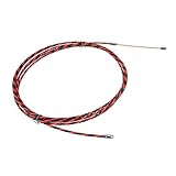 Anneome Elektriker Kabelzieher Stahl drahtzuggerät mit Drehbarem Kopf Flexibel Temperaturbeständig Langlebig für Leerrohre Elektroinstallationen Netzwerk Bauhandwerkzeug