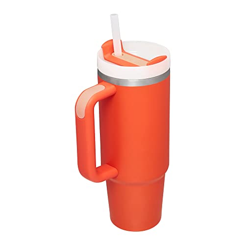 Image of STANLEY Quencher H2.0 Tumbler with Straw 30 oz | Flowstate 3-Position Lid | Cup Holder Compatible for Travel | Insulated Stainless Steel Cup | BPA-Free | Tigerlily