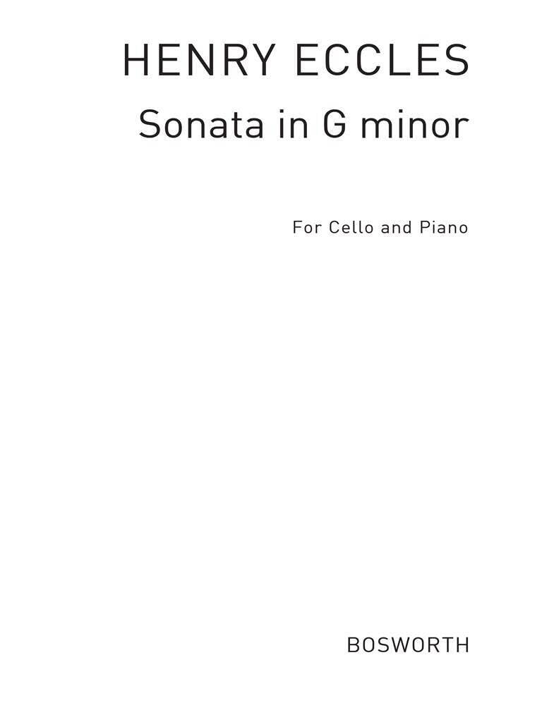 Sonata In G Minor For Cello And Piano.