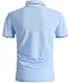SwissWell Poloshirt Herren Kurzarm Atmungsaktiv Golf Tennis Sport Polo Shirts Sommer Freizeit T-Shirt Himmelblau L