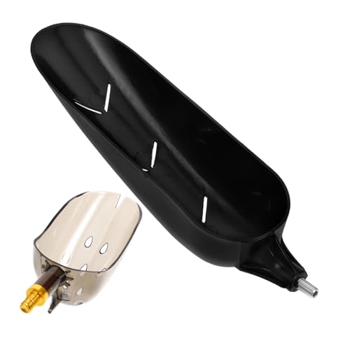 POPETPOP 2pcs Bait Feeding Scoop Tool with Head Durable Fishing Feeder for Carp and Outdoor Tackle Replaceable Bait Scoop Head for Anglers
