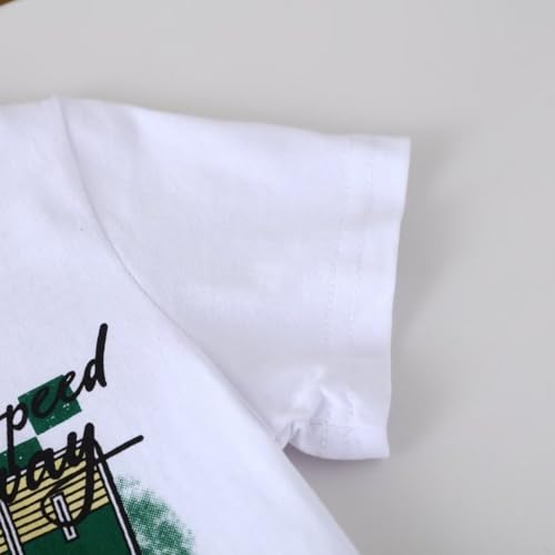 Image of Toddler Boy Clothes Kids Summer Cotton Outfits Shirt Short Sets Size 2-7