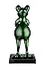 Produktbild Casablanca - Design Deko Skulptur Frosch - aus Kunstharz auf Marmorsockel - Höhe 68 cm - grün metallic - Dekofigur - Home - Liebe - Geschenkidee