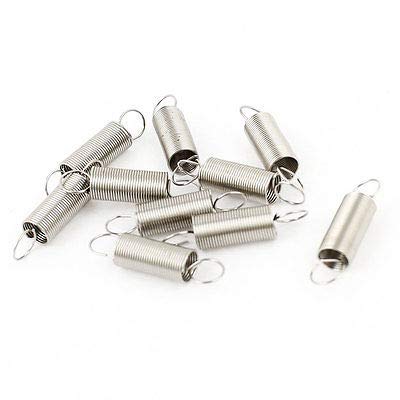 Generic 0.018"" Wire Dia 0.24"" OD 0.5"" Long Tension Coil Extension Spring Hook 10Pcs