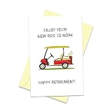 Arsagen Happy Retirement Card Golf Lover, Funny Retired Card Golfer Husband, Farewell Gift for Dad,