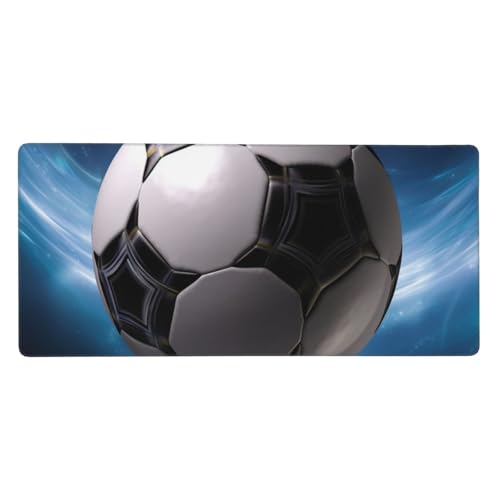 Grand tapis de souris de jeu 90x40 cm avec bord cousu pour bureau de maison