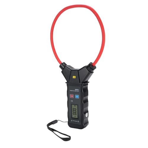 Pinza amperimétrica flexible Dioche para medición de corriente AC 0-5000A y 0-6000V con pantalla LCD retroiluminada y función de retención, ideal para espacios reducidos y pruebas eléctricas miniatura 3