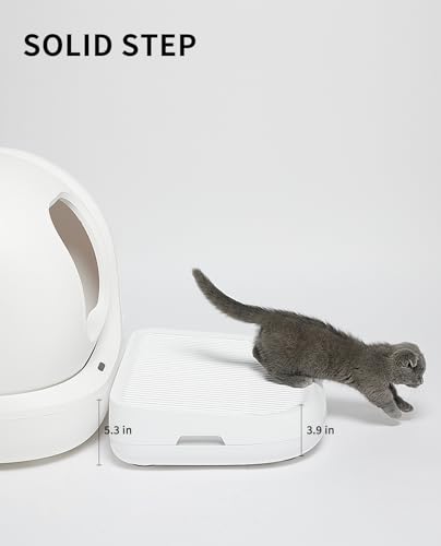 Image of PETKIT Cat Litter Ramp for PuraX, PuraMax, PuraMax 2 and Purobot Pro Max Self-Cleaning Cat Litter Box Step Stairs, Double Layered Litter Trapper, Waterproof Material Easy Clean, Anti Tracking