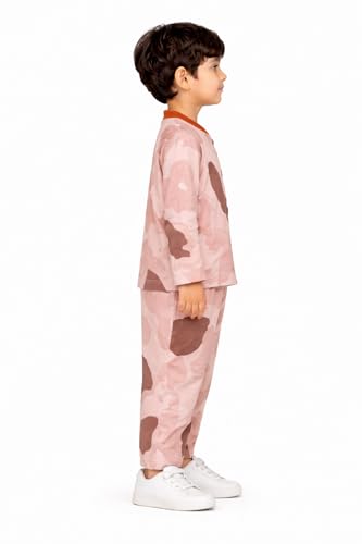 Image of 3BROS BodySuit /Dress for Boys /Girls Full Pajama & Casual Full Sleeves Night Suit Top Combo Kids Set
