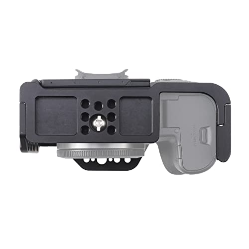 Image of Hersmay EOS R6 II / R6 III Camera Cage with Top Handle for Canon EOS R6 Mark II, R6 Mark III Mirrorless Camera Aluminum Alloy Film Movie Making Camera Video Cage with Shoe Mount
