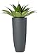 Nearly Natural 38in. Agave Artificial Plant in Gray Cylinder Planter