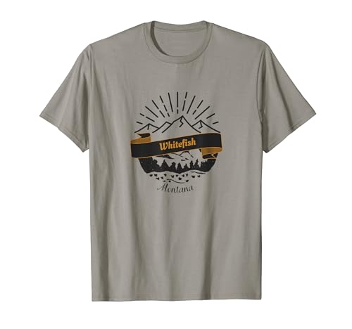 Whitefish Retro Vintage Vacation Souvenir T-Shirt