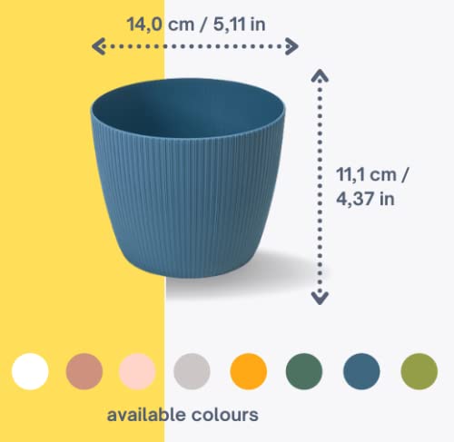 SimplyTheBest Vaso Per Piante E Erbe Aromatiche 14 Cm – Con Manico, Design Moderno Per Davanzale - 2