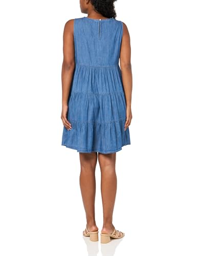 Image of Tommy Hilfiger Women's Tencel Sleeveless Tiered Dress