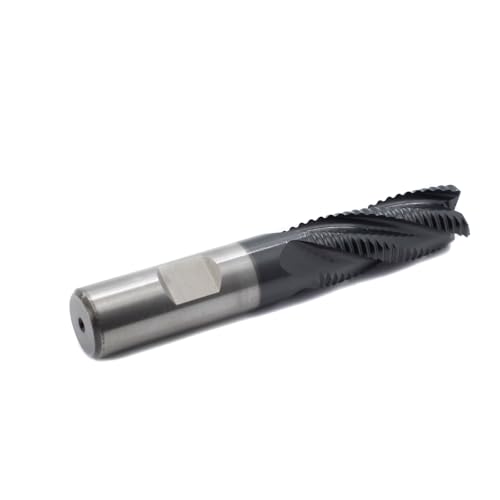 Image of Roughing End Mill JESTUOUS HSS Square Nose 4 Flute Fine Tooth Bit 5 /8 inch Shank Dia. 1-5 /8 inch Flute Length for Milling Metal Steels,1 Piece