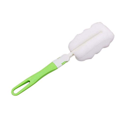 Image of Easy Bottle Glass Cup Soft Sponge Cleaning Brush Kitchen Washing Scrubber Tool Green