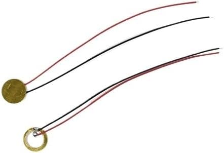 10pcs 12/15/18/20/27/35MM/50MM Buzze Piezoelectric Piezo Ceramic Copper Sheet Sounder Sensor Trigger Drum Disc with Copper Wire(12MM)