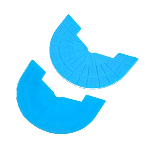 Image of HARFINGTON 1pair Shoe Sole Protector for Sneakers Size 10-11 Non Slip Pad Heel Plates Repair for Men and Women, Light Blue