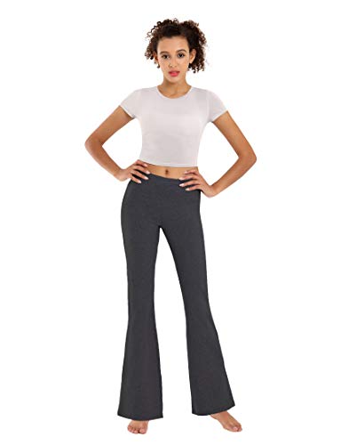 Image of BUBBLELIME 29 inch /31 inch /33 inch /35 inch /37 inch 3 Styles Women's High Waist Bootcut Yoga Pants Basic /Side Pockets Tummy Control Workout Flared
