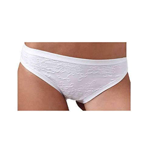 Slip in Modal Ricamato Medio Emy Donna Art. 1990 (6pz) - 6, Bianco