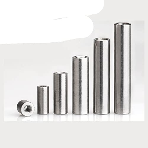 304 acier inoxydable allongé écrou à joint rond épaissi écrou à vis cylindrique M5-M16-M5x10x8 (5 pièces)