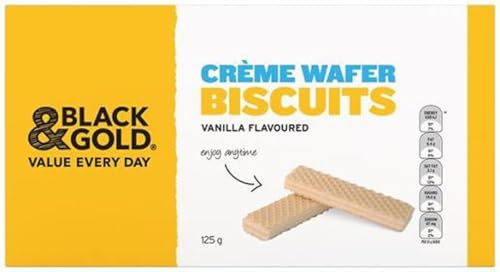 Black & Gold Vanilla Creme Wafer 125gm x 1