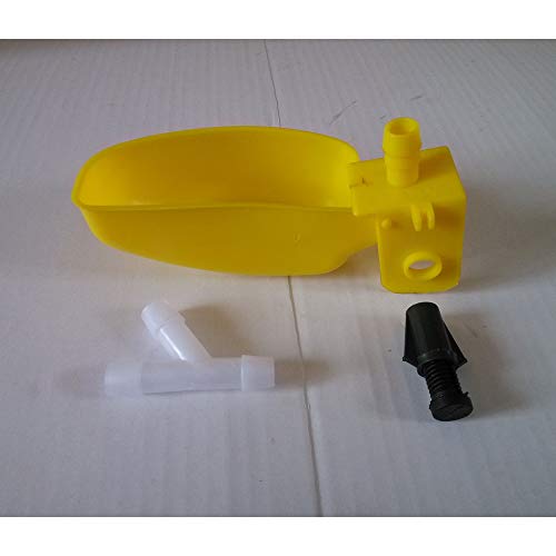 SaiDian 10 Pcs Automatic Bird Waterer for Cage Pigeon Automatic Water Feeder for Chickens Farm Animal Tool Right Hanging Poultry Drinking Bowls