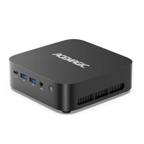 ACEMAGICIAN Mini PC M1 AMD Ryzen 7 6800H 32GB DDR5 1TB PCle SSD Mini Computadores (8C/16T, até 4,7GHz), Windows 11 Pro Radeon 680M 4K Triple Display Desktop Computadores 3.2Type-C/LAN 2.5G/BT5.2/WiFi