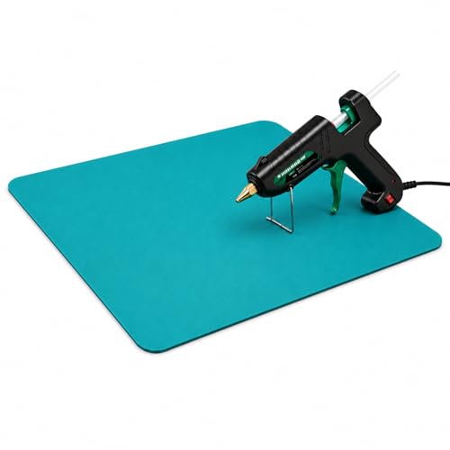 Hot Glue Gun Mat Non-Stick Heat Resistant Silicone Craft Pad 11.8 x 15.7 Glue Gun Drip Mat for Crafts DIY Projects Workbench Protection Glue Gun Accessories