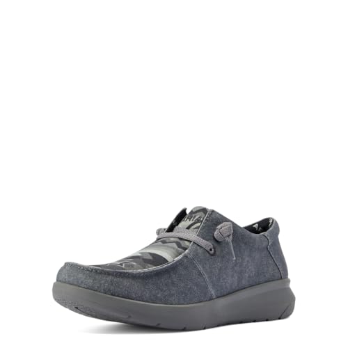 Ariat Tenis De Encaje Elástico Hilo Para Mujer, Estampado Azteca Carbón Gris, 39 Eu