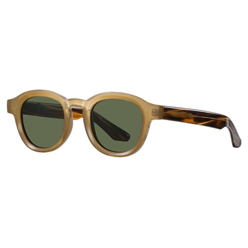 Lunettes de soleil rondes rétro MUTYNE en acétate UV400 pour femmes et hommes