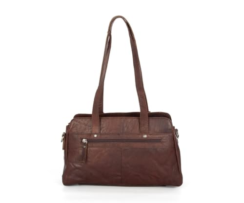 Spikes & Sparrow Leren Schoudertas – Oklahoma – Donkerbruin3