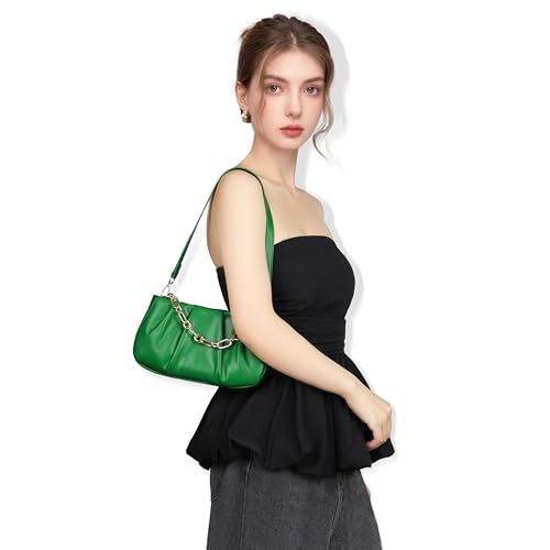Clutch Purse for Women - Evening Small Shoulder Bag Anti Theft Removable Chain Adjustable Strap PU Handbag2