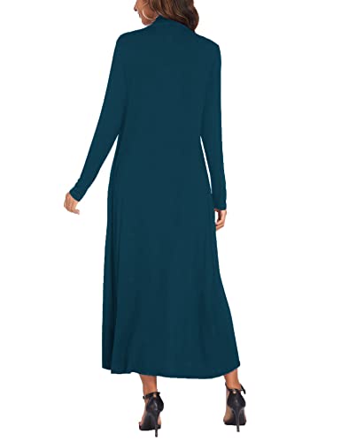 Image of Bluetime Women Floor Length Open Front Cardigan