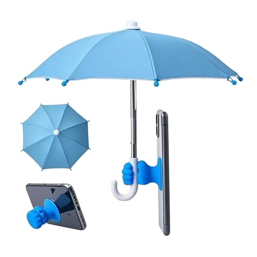 Teléfono paraguas - sombrilla Sun Shade | Teléfono Sunshade | Mini cubierta de dosel | Copa de succión Sun Protection Canopol móvil | Partes inteligentes plegables Tanning Blocker Accessory Protect pa