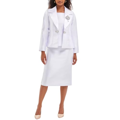 Women's 3 Piece Church Suits for Formal Occasions with Handmade Diamond Buckle Elegant Dress Business Sets3