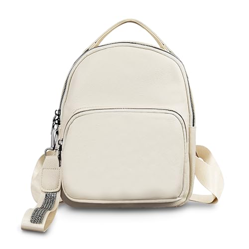 Petit sac à dos en cuir synthétique pour femme chic au quotidien